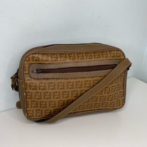 Vintage Fendi Monogram Crossbody Bag